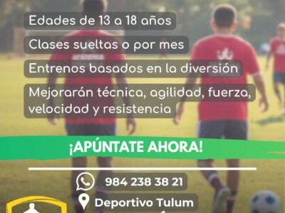 CF Riviera: entrenamientos de fútbol para jóvenes